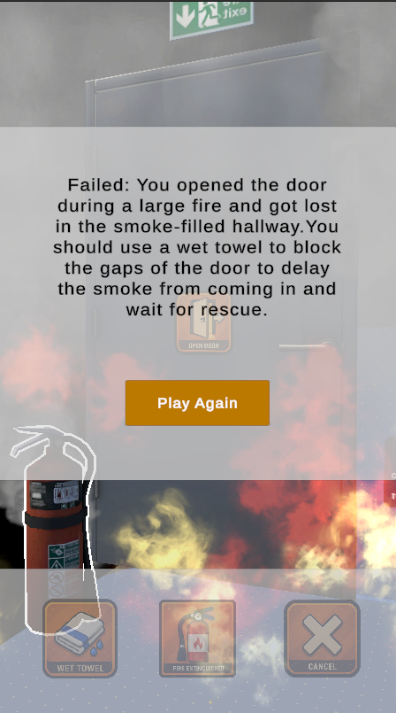 Failed opened door